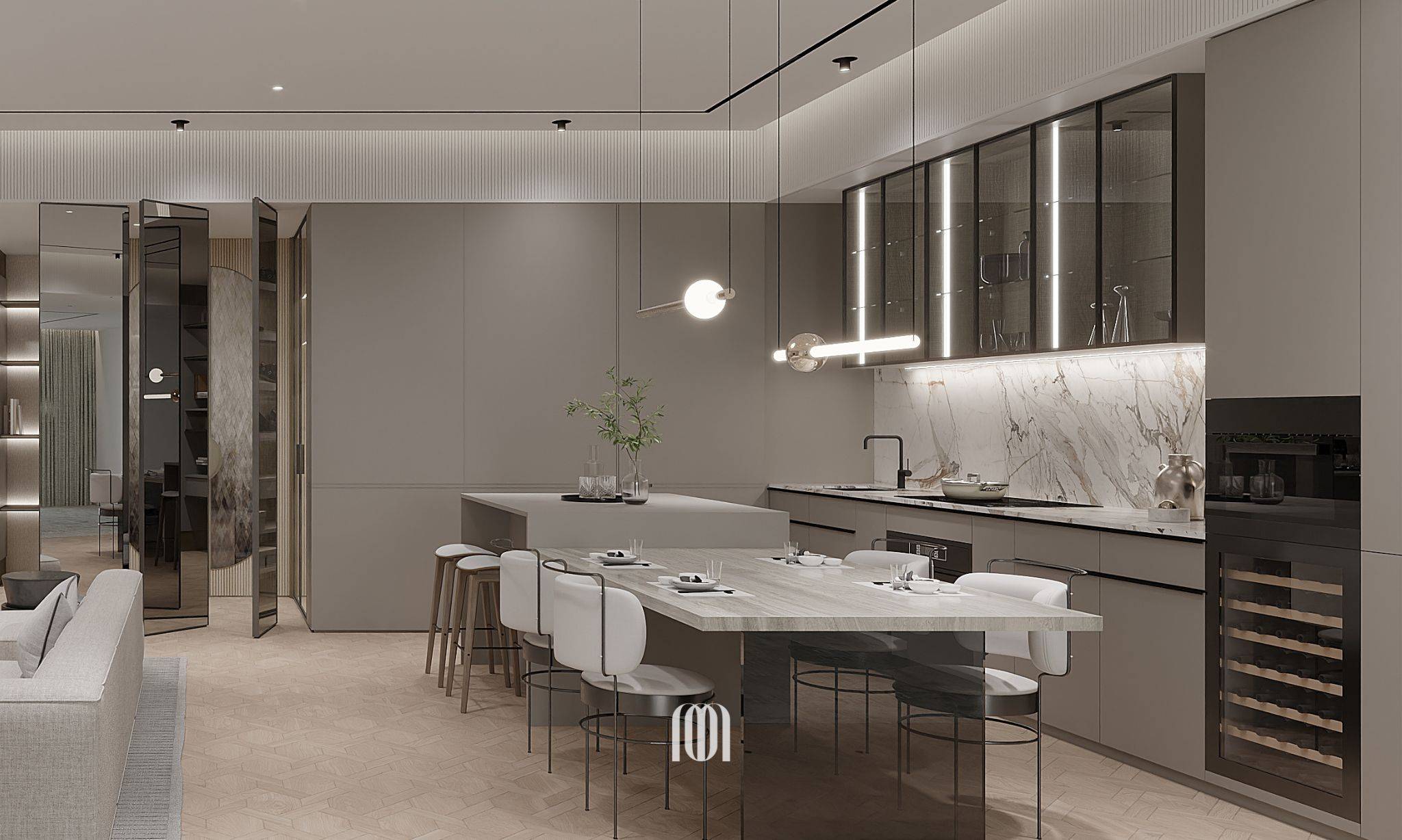 豪華廚房設計 打造多功能餐廚區域 - Mora Design Limited